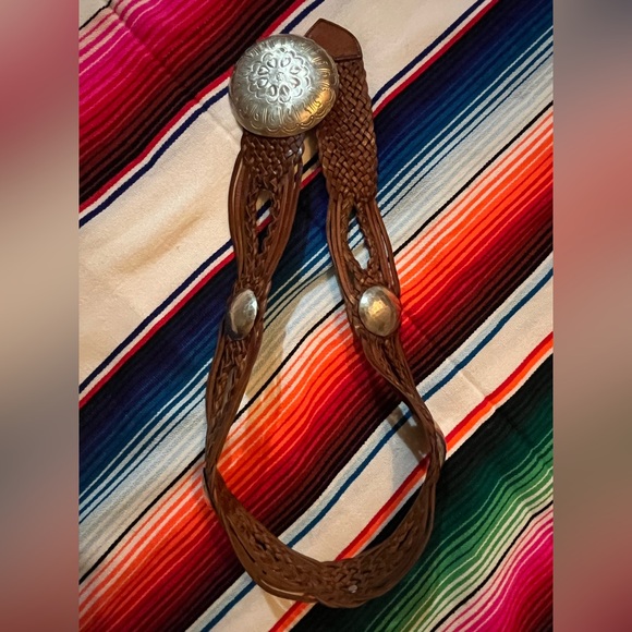 Vintage, Western, Leather Belt - Picture 2 of 3